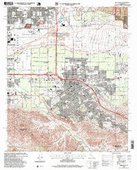 Redlands California Historical topographic map, 1:24000 scale, 7.5 X 7.5 Minute, Year 1996