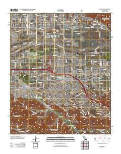 Redlands California Historical topographic map, 1:24000 scale, 7.5 X 7.5 Minute, Year 2012