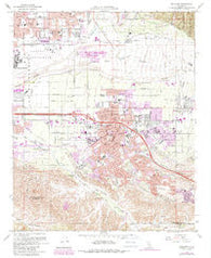 Redlands California Historical topographic map, 1:24000 scale, 7.5 X 7.5 Minute, Year 1967