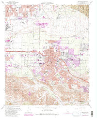 Redlands California Historical topographic map, 1:24000 scale, 7.5 X 7.5 Minute, Year 1967