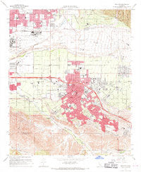 Redlands California Historical topographic map, 1:24000 scale, 7.5 X 7.5 Minute, Year 1967