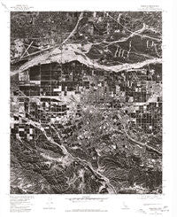 Redlands California Historical topographic map, 1:24000 scale, 7.5 X 7.5 Minute, Year 1975