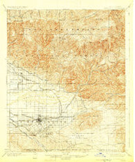 Redlands California Historical topographic map, 1:62500 scale, 15 X 15 Minute, Year 1901