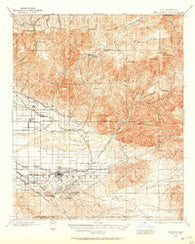 Redlands California Historical topographic map, 1:62500 scale, 15 X 15 Minute, Year 1899
