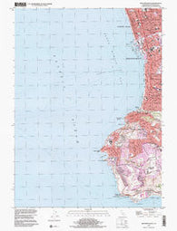 Redondo Beach California Historical topographic map, 1:24000 scale, 7.5 X 7.5 Minute, Year 1996