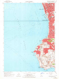 Redondo Beach California Historical topographic map, 1:24000 scale, 7.5 X 7.5 Minute, Year 1963