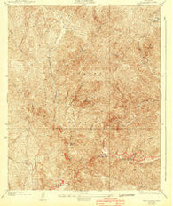 Redrock Mountain California Historical topographic map, 1:24000 scale, 7.5 X 7.5 Minute, Year 1936
