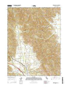 Redwood Valley California Current topographic map, 1:24000 scale, 7.5 X 7.5 Minute, Year 2015