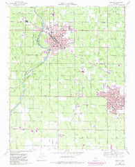 Reedley California Historical topographic map, 1:24000 scale, 7.5 X 7.5 Minute, Year 1966