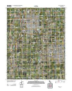 Reedley California Historical topographic map, 1:24000 scale, 7.5 X 7.5 Minute, Year 2012