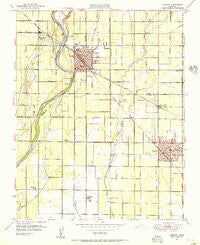 Reedley California Historical topographic map, 1:24000 scale, 7.5 X 7.5 Minute, Year 1949