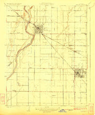 Reedley California Historical topographic map, 1:31680 scale, 7.5 X 7.5 Minute, Year 1924