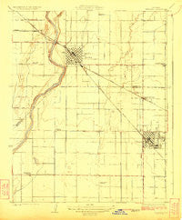 Reedley California Historical topographic map, 1:31680 scale, 7.5 X 7.5 Minute, Year 1924