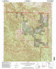 Reliz Canyon California Historical topographic map, 1:24000 scale, 7.5 X 7.5 Minute, Year 1995