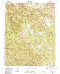 Reliz Canyon California Historical topographic map, 1:24000 scale, 7.5 X 7.5 Minute, Year 1949