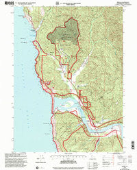 Requa California Historical topographic map, 1:24000 scale, 7.5 X 7.5 Minute, Year 1997