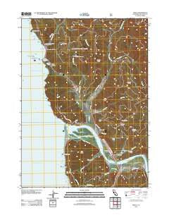 Requa California Historical topographic map, 1:24000 scale, 7.5 X 7.5 Minute, Year 2012