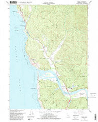 Requa California Historical topographic map, 1:24000 scale, 7.5 X 7.5 Minute, Year 1966