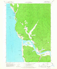 Requa California Historical topographic map, 1:24000 scale, 7.5 X 7.5 Minute, Year 1966