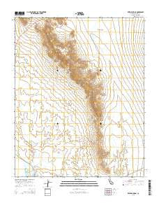 Resting Spring California Current topographic map, 1:24000 scale, 7.5 X 7.5 Minute, Year 2015
