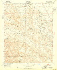 Reward California Historical topographic map, 1:24000 scale, 7.5 X 7.5 Minute, Year 1951