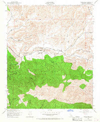 Reyes Peak California Historical topographic map, 1:24000 scale, 7.5 X 7.5 Minute, Year 1943
