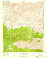 Reyes Peak California Historical topographic map, 1:24000 scale, 7.5 X 7.5 Minute, Year 1943
