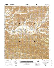 Reyes Peak California Current topographic map, 1:24000 scale, 7.5 X 7.5 Minute, Year 2015