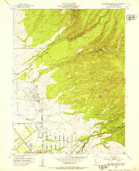 Richardson Springs California Historical topographic map, 1:24000 scale, 7.5 X 7.5 Minute, Year 1951