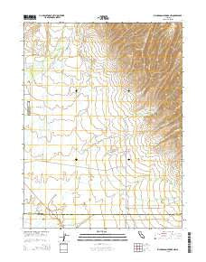 Richardson Springs NW California Current topographic map, 1:24000 scale, 7.5 X 7.5 Minute, Year 2015