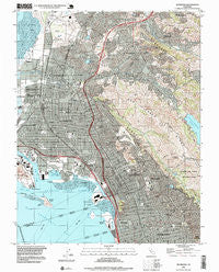Richmond California Historical topographic map, 1:24000 scale, 7.5 X 7.5 Minute, Year 1995