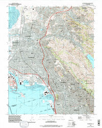 Richmond California Historical topographic map, 1:24000 scale, 7.5 X 7.5 Minute, Year 1993