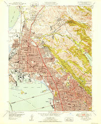 Richmond California Historical topographic map, 1:24000 scale, 7.5 X 7.5 Minute, Year 1947