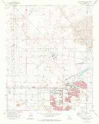 Ridgecrest North California Historical topographic map, 1:24000 scale, 7.5 X 7.5 Minute, Year 1973