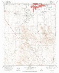 Ridgecrest South California Historical topographic map, 1:24000 scale, 7.5 X 7.5 Minute, Year 1973