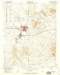 Ridgecrest California Historical topographic map, 1:62500 scale, 15 X 15 Minute, Year 1953