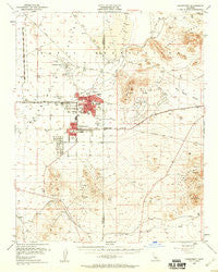 Ridgecrest California Historical topographic map, 1:62500 scale, 15 X 15 Minute, Year 1953