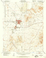 Ridgecrest California Historical topographic map, 1:62500 scale, 15 X 15 Minute, Year 1953