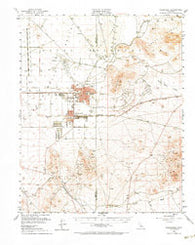 Ridgecrest California Historical topographic map, 1:62500 scale, 15 X 15 Minute, Year 1953