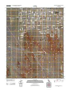 Ridgecrest South California Historical topographic map, 1:24000 scale, 7.5 X 7.5 Minute, Year 2012