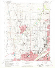 Rio Linda California Historical topographic map, 1:24000 scale, 7.5 X 7.5 Minute, Year 1967