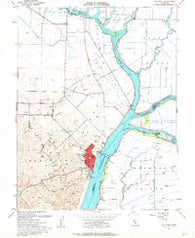 Rio Vista California Historical topographic map, 1:24000 scale, 7.5 X 7.5 Minute, Year 1953
