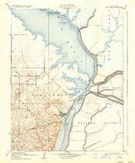 Rio Vista California Historical topographic map, 1:31680 scale, 7.5 X 7.5 Minute, Year 1910
