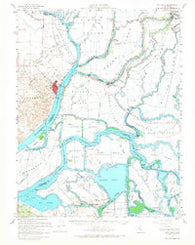 Rio Vista California Historical topographic map, 1:62500 scale, 15 X 15 Minute, Year 1952