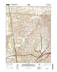 Rio Linda California Current topographic map, 1:24000 scale, 7.5 X 7.5 Minute, Year 2015