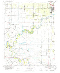 Ripon California Historical topographic map, 1:24000 scale, 7.5 X 7.5 Minute, Year 1969