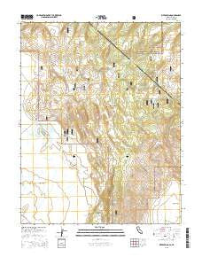 River Spring California Current topographic map, 1:24000 scale, 7.5 X 7.5 Minute, Year 2015