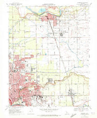 Riverbank California Historical topographic map, 1:24000 scale, 7.5 X 7.5 Minute, Year 1969