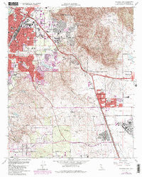 Riverside East California Historical topographic map, 1:24000 scale, 7.5 X 7.5 Minute, Year 1967