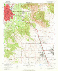 Riverside East California Historical topographic map, 1:24000 scale, 7.5 X 7.5 Minute, Year 1953